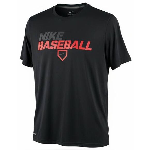 Nike Baseball Dri-Fit Shirt Mens XL Graphic Tee Lightweight Swoosh logo - Picture 1 of 10